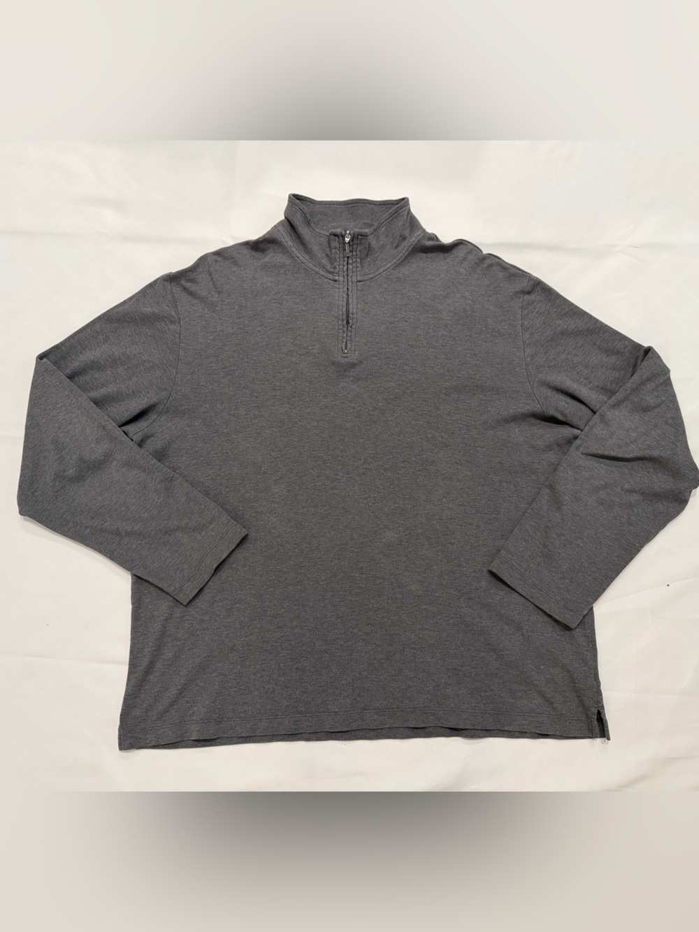 Consensus Sportswear Mens Long Sleeve 1/4 Zip Pullover Jacket Gray Size S014